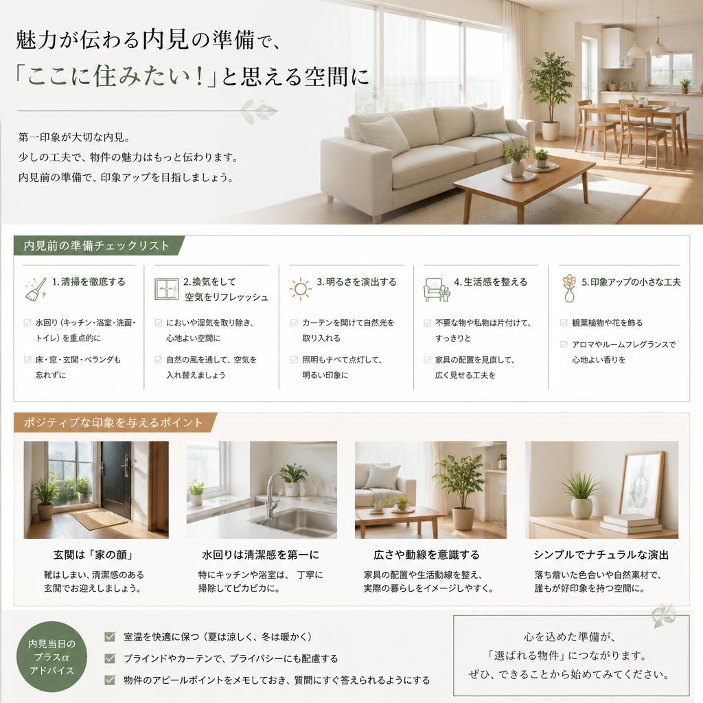 内見を成功させるための工夫
