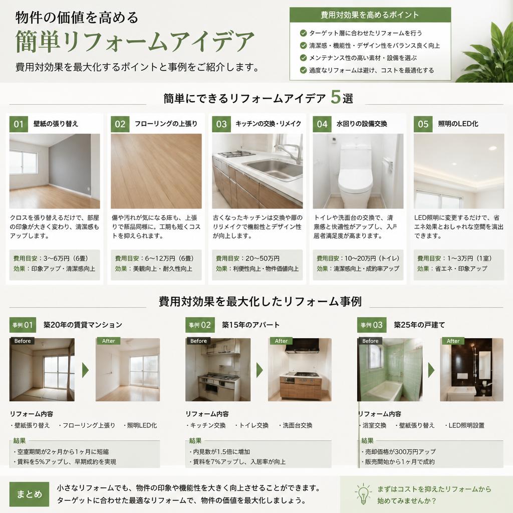 リフォームで査定アップを狙う