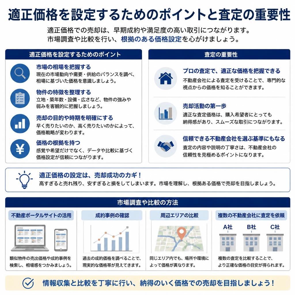 売却価格を決定するポイント