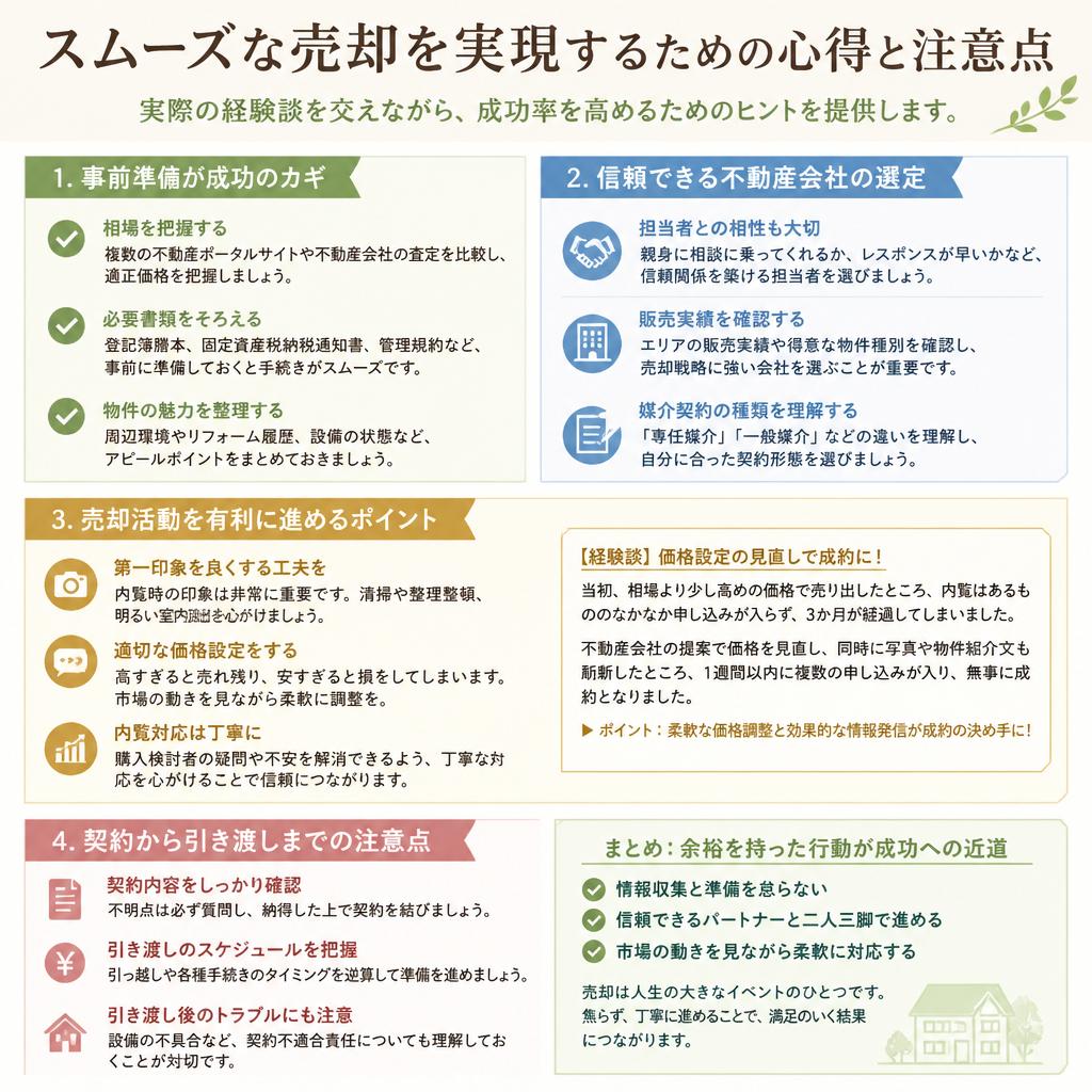 売却成功のための心得