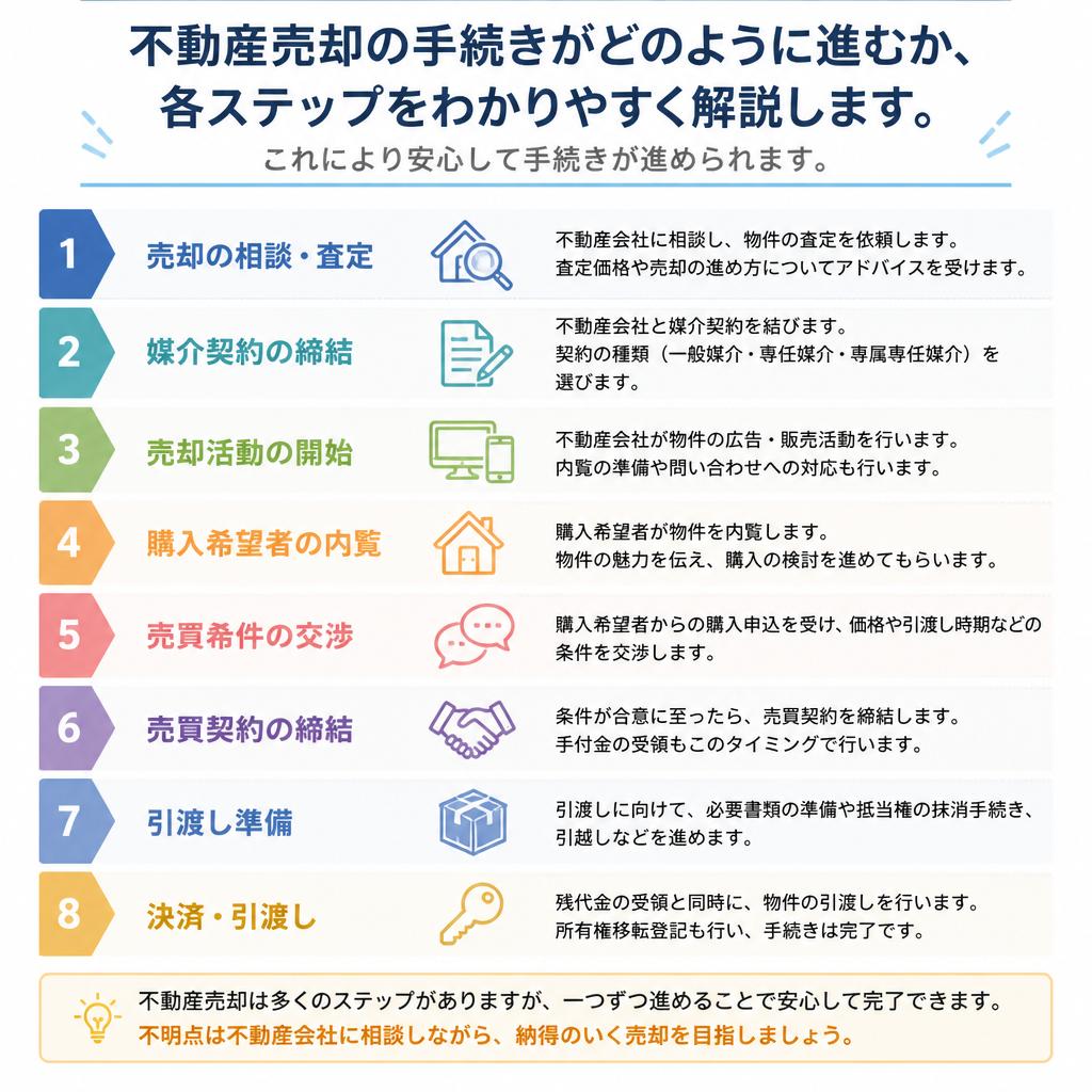 スムーズな手続きの流れ
