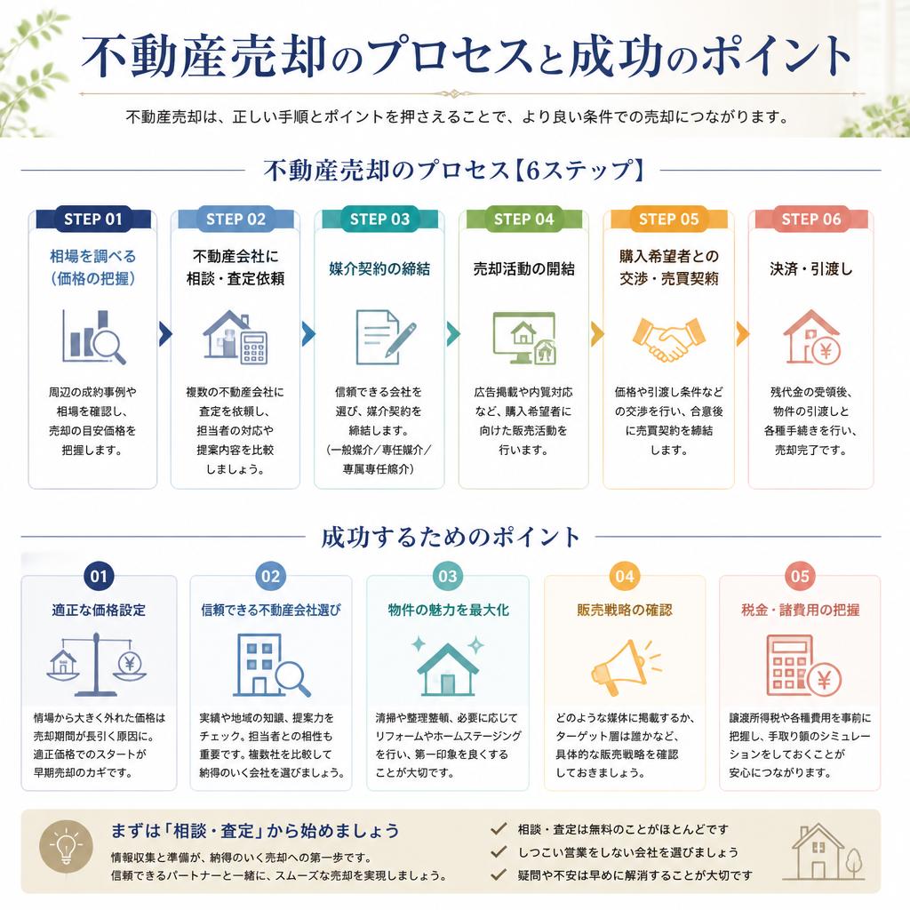5. 不動産売却の流れとポイント