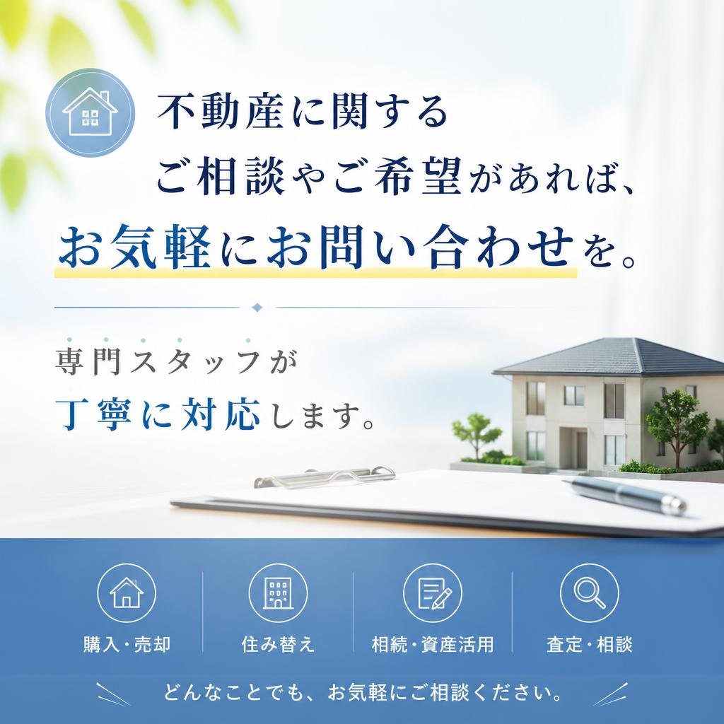 7. お問い合わせ：あなたの不動産の可能性を探る