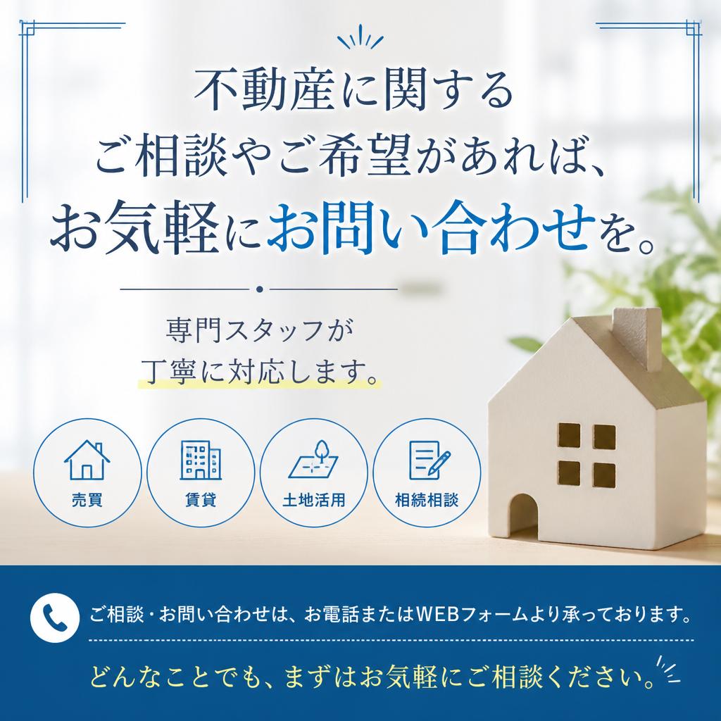 7. お問い合わせ：あなたの不動産の可能性を探る