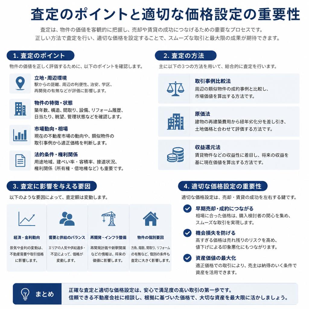 正確な売却価格査定の方法