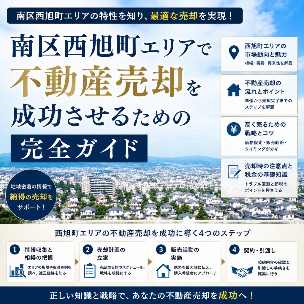 南区西旭町エリアで不動産売却を成功させるための完全ガイド