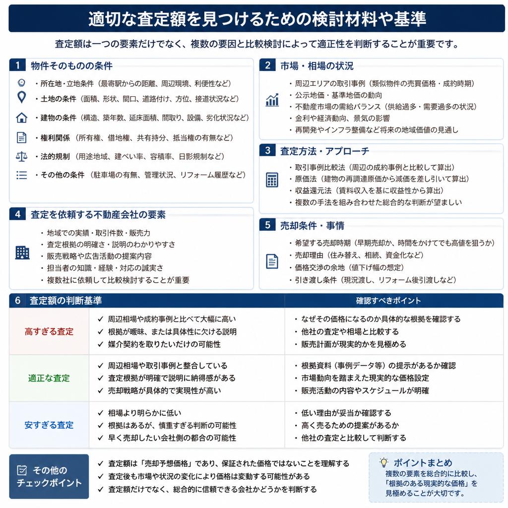 不動産の査定ポイント