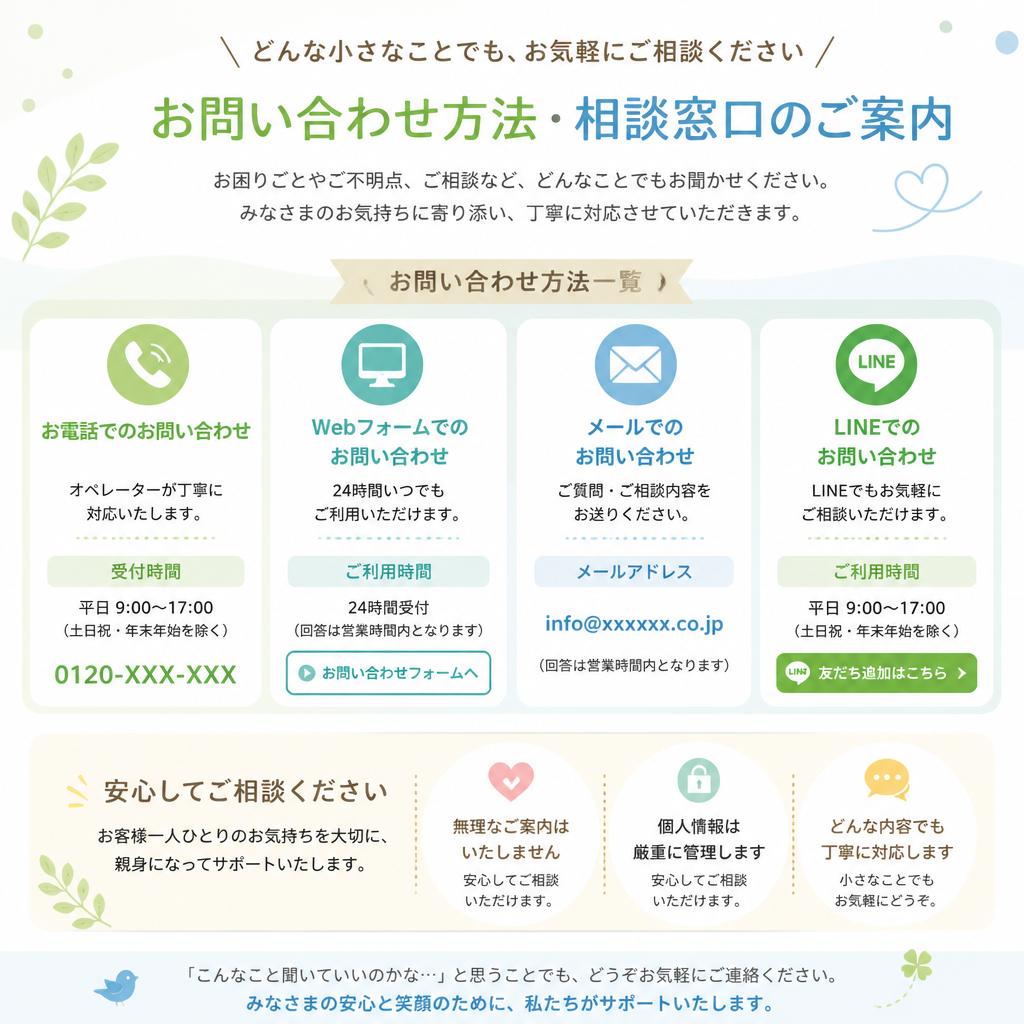 お気軽にお問い合わせを