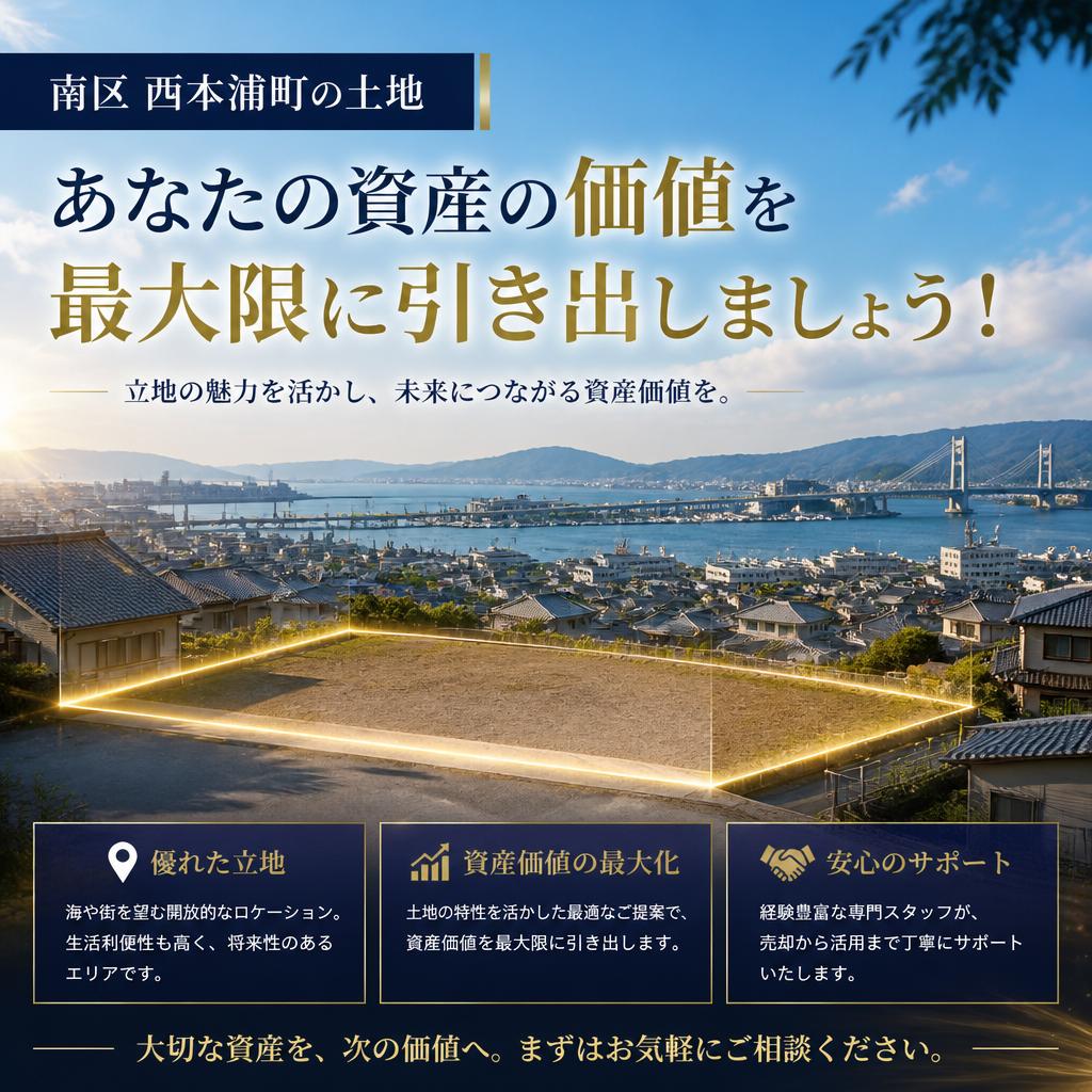 南区西本浦町の土地、あなたの資産の価値を最大限に引き出しましょう！