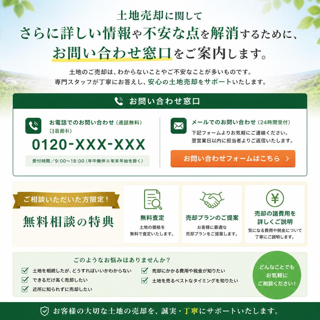 お問い合わせ・無料相談のご案内